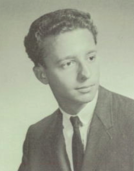 Steven Forrest in a 1967 Monmouth Regional High School yearbook portrait